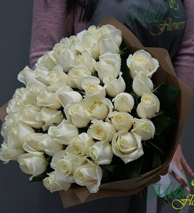 White rose 50 cm photo 394x433